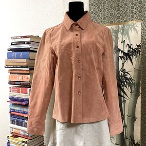Genuine 100% suede leather Shirt Jacket 12p